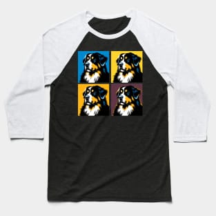 Bernese Mountain Dog Pop Art - Dog Lover Gifts Baseball T-Shirt